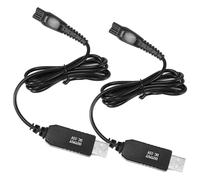 2PCS 15V Charger Cable for Philips Shaver, HQ8505 Charger Cord USB Charging Cable Compatible with Philips Norelco Series 3000, 5000, 7000, 9000, HQ Series ,QP6510, QP6520, QP6530, QP6550 Beard Trimmer
