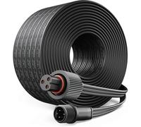 2pcs 16FT Extension Cable for Govee Permanent Outdoor Lights Series, Waterproof Extension Cord for Govee H705A H706A Black
