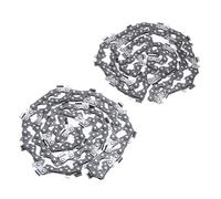 2pcs 16inch Metal Chainsaw Chain Blade Wood Cutting Chainsaw Parts 55 Drive Links 3/8" Pitch Chainsaw Saw Chain Replacement