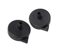 2pcs 16mm Air Filter Silencer Muffler for Piston Compressor, Plastic Pneumatic Intake Noise Reducer with Male Thread, Black Workshop Accessory Kit