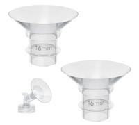 2PCS 16mm Breast Pump Replacement Compatible with Momcozy M9/M6/M5/S12 Pro/S9 Pro/Medela/Spectra/Bellababy/Lansinoh/Elvie/Nuliie/KISSBOBO/ANWIK,Flange Insert for Br-East P-ump