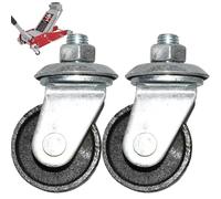 2PCS 16mm Stem Caster Wheels 3 Ton /4 Ton Floor Jacks Metal Caster Wheels Replacement Parts Repair Tools