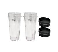 2PCS 16oz Blender Cup with Lids，Compatible for Nutri Ninja，Pro BL660 BL663CO BL740 BL770 BL770W BL771 BL773CO BL780 BL780CO