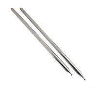 2PCS 18.4FT GP Whip Telescopic Antenna for Ham Radio Users Stainless Steel 14 Sections M10 External Thread for DIY Positive V and for Yagi