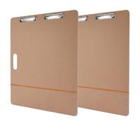 2pcs 18" x 24" Artist Sketch Tote Board, Lightweight Hardboard Drawing Board with Clips and Handle for Art, Sketching, Travel, Classroom,Studio or Field Use