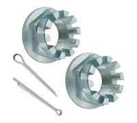 2Pcs 18mm Rear Axle Castle Nuts 90304-HM5-A80 Replacement for Honda TRX400EX 400 1999-2008, TRX300EX 93-08, Trx250ex 01-08