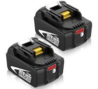 【2pcs 】 18V 5.5Ah BL1860B Replacement for Makita Battery BL1850B BL1850 BL1860 BL1840B BL1840 BL1830B 194205-3 with LED Indicator (Black White)