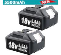 2pcs 18V for Makita BL1860 18Volt 5500mAh Lithium-ion LXT Battery BL1850 BL1830