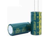 2Pcs 18x35 16v22000uf 25v10000uf 35v10000uf 50v3300uf High Frequency Low Resistance Capacitor(16v22000uf 2PCS)
