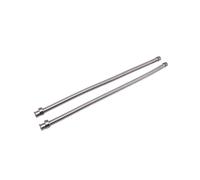 2Pcs 19" Stainless Steel Conduit Flexible Wire Hot Rat Rod Car Truck All for Chevy Headlights Fog Lamp Horn