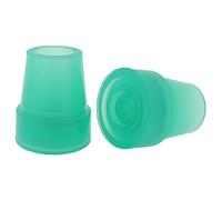 2Pcs: 19mm 3/4" Glow Green in the Dark Rubber Ferrules Tips or Feet for Walking Sticks & Canes - By Lifeswonderful