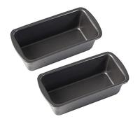 2PCS 1lb Small Loaf Tin for Baking, 19x9x6cm Stainless Steel Bread Tin, Non-Stick Rectangular Pans for Oven, Air Fryer Ninja AF300UK AF400UK