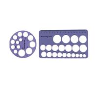 2pcs/1pc Multi Purpose Silicone Measuring Ruler for Breast Shield and Bottle Nipples with Clear Millimeter Scale Guide Food Grade Silicone Nipple Gauge