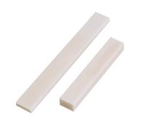 2pcs (1pc Nut 52 X 6 X 9& 1pc Saddle 80 X 3 X 10) Guitar Blank Bone for Acoustic Guitar