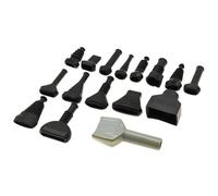 2Pcs 2 3 4 5 6 24 33Pin Waterproof Automotive Wire Connector Cover Rubber Boot Cap Silicone Sleeve(GRAY)