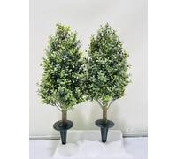 2pcs 2.5 FT Artificial Trees Indoor, Faux Tree, Artificial Planter, Artificial Fake Tree Flower Potted, Thanksgiving Christmas, Artificial Plants for Home Office Wedding Party Indoor Outdoor Deco
