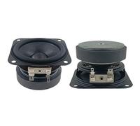 2PCS 2.5 Inch Subwoofer 4 Ohm 20W Rubber Edge 70mm External Magnetic Paper Diaphragm Speaker