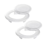 2PCS 2.55In Patio Table Umbrella Hole Ring And Cap Set - Outdoor Parasol Hole Ring Plug Insert For Glass Table & Garden Use