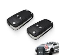 2PCS 2 Buttons Car Key Fob Case Replacement Shell, Compatible with Astra Insignia Vectra Zafira Meriva Mokka, Durable Remote Key Cover, Black, car keys