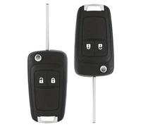 2Pcs 2 Buttons Replacement Car Key Fob Case,Key Covers Compatible with Mini K/ey Fob Cover, Ca/r Ke/y Co/ver for Chevrolet Vauxhall & More,Remote Ca/r Ke/y C/over Case Folding C/ar K/ey Shell