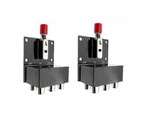 2PCS 2-Channel Dual Channel Sound Source Switching Board Module Mechanical Switch Type No Power Supply Required, Signal Input Not Shared with Ground