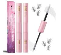 2PCS 2 in 1 Eyelash Glue Bond and Seal for Individual Cluster DIY Extensions - Super Strong Hold Adhesive in White Clear