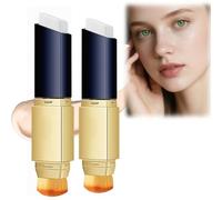 2PCS 2-In-1 Foundation Stick Full Coverage,Color Changing Foundation with Brush,Cover Up Stick Concealer,Waterproof Cream F/oundation,Natural Makeup F/oundation,for All Skin Tones(Natural)