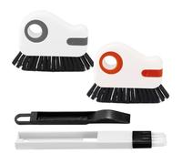 2pcs 2 in 1 Groove Cleaning Brushes with Hidden Scraper, Premium Crevice Cleaning Tools with Small Brush Window Seal Groove Cleaning Brush Set Multi-Purpose Cleaning Brush for Sliding Door Track