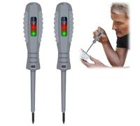 2PCS 2-In-1 High Torque Strong Magnetic Screwdriver Electricity Detector,High Light Color Light Electrical Tester Pen,Multi-Use Electrical Tester Screwdriver,Voltage Tester Screwdriver Set,Crosshead