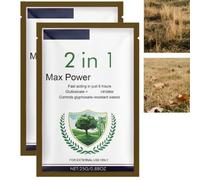 2PCS 2 in 1 Max Power H/erbicide, Fast-Acting Weed Remover,Controls Resistant Weeds,Powerful Concentrated Fast Acting Reaching the Roots,Grass Weed Control For Driveways, Patios, And Fence Lines