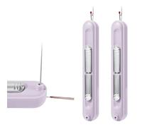 2pcs 2 in 1 Needle Threader Seam Ripper, Threading and Thread Remover Tools Stretchable Seam Rippers for Hand Sewing Needle Portable Unpicker Sewing Tool for Knitting Crafts Quilting Supplies