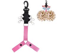 2pcs 2-in-1 Pom Pom Holder for Cheerleader Backpack, Dual Purpose Adjustable Backpack Straps Accessories for Hanging Pompoms Cheer Bows Cheerleading Essentials
