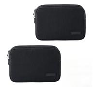 2Pcs 2-in-1 Rectangle Double Detachable Cosmetic Organizer, Split Storage Bag for Travel, Airport Security, Hotel, Makeup on the Go, Fits in Backpack, Handbag or Suitcase
