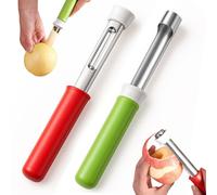 2PCS 2-in-1 Stainless Steel Apple Corer and Peeler,Easy Peelers,Fruit Corer & Peeler,Fruit Fetch Nuclear Kitchen Tool(Red and Green