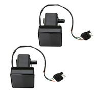 2pcs 2 Inch Trailer Truck Hitch Towing Receiver Cover Smoked Lens 15 LED Brake Light