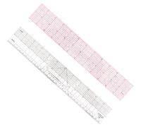 2PCS 2 x 12 Inch Sewing Rulers for Quilting, 2Style Sewing Rulers and Guides for Fabric & Stripology Ruler for Quilting, Grid Ruler & Purple Quilting Rulers