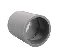 2pcs 20 25 32 40 50 Mm PVC Pipe Straight Equal Connector 2 Way Joint Garden Irrigation Fish Tank Adapter Water Pipe Connector(Grey,I.D 20mm)