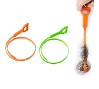 2Pcs 20 Inch Drain Snake Hair Clog Remover, Flexible Sink Snake Unblocker Tool, Reusable Drain Clog Remover, Easy Quick Unclog For Sewer, Kitchen, Bathroom, Tub, Pipes, Effectively Cleaning