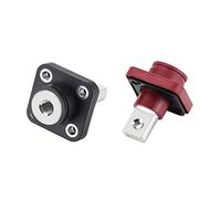 2PCS 200A All-copper Battery Connector Energy Storage Post Lithium Battery Post Through The Wall High-current Copper Terminal Energy Storage Terminal (No cover)