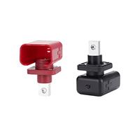 2PCS 200A All-copper Battery Connector Energy Storage Post Lithium Battery Post Through The Wall High-current Copper Terminal Energy Storage Terminal (with cover)