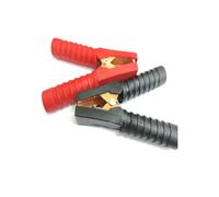2PCS 200A Battery Clips, Red & Black Heavy Duty Alligator Test Leads for Car Van Battery Power(Rot)