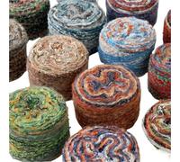 2PCS 200g Oil Painting Color Gradient Long Section Dyed Colorful Rainbow Mohair Wool Yarn for Handmade Crochet Fashion Crochet Kits for Beginners Adults(21)