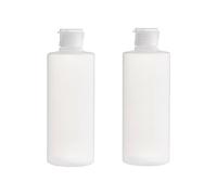 2Pcs 200ml Empty Clear Plastic Soft Tube Squeeze Bottle with Flip Cap Refillable Cosmetic Makeup Sample Packing Storage Containers Travel Bottle Jars for Lotion Shower Gel Shampoo Toiletries