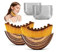 2PCS 2025 New Lymphatic Contour Face Brush, Lymphatic Drainage Massager for Face, Chin & Jawline Sculpting, Ergonomically Designed to Fit The Skin Precisely and Relieve Fatigue