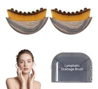 2PCS 2025 New Lymphatic Drainage Brush, Lymphatic Contour Face Brush, Chin & Jawline Sculpting, Lymphatic Drainage Massager, Ergonomic Design, Fit The Skin Precisely and Relieve Fatigue