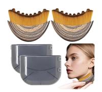 2PCS 2025 New Lymphatic Drainage Brush, Lymphatic Contour Face Brush, Chin & Jawline Sculpting, Lymphatic Drainage Massager, Ergonomic Design, Fit The Skin Precisely and Relieve Fatigue