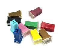 2pcs 20A 25A 30A 40A 50A 60A Insurance Auto Square Fuse Tube for Car Air Conditioning Insurance Fan (Color : 30a)