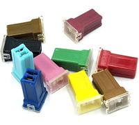 2pcs 20A 25A 30A 40A 50A 60A Insurance Auto Square Fuse Tube for Car Air Conditioning Insurance Fan Protected circuits (Color : 90a)