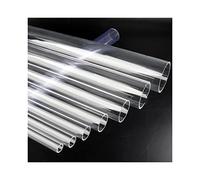 2pcs 20cm Clear Acrylic Pipe - Durable Transparent Tubing for DIY Aquariums, Crafts, and Gardening Projects(110m)