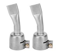 2Pcs 20mm Flat Welding Nozzle for Hot Air Heat, Hot Air Gun Welding Nozzle for PVC Plastic Sheet Soldering Accessories